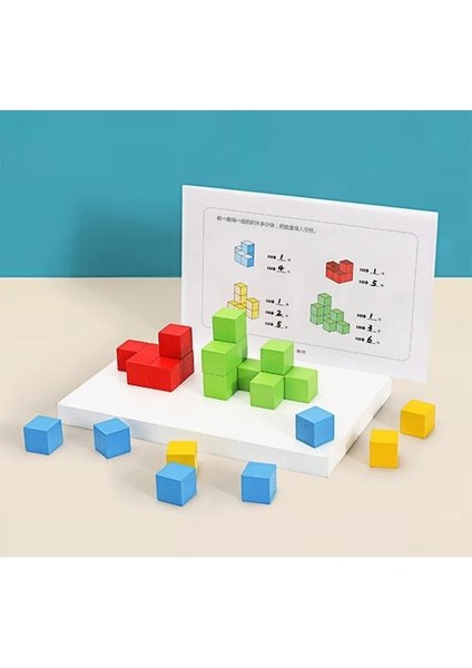 Ahşap Montessori Oyuncaklar 3D Bulmacalar Geometrik Şekil (Yurt Dışından)