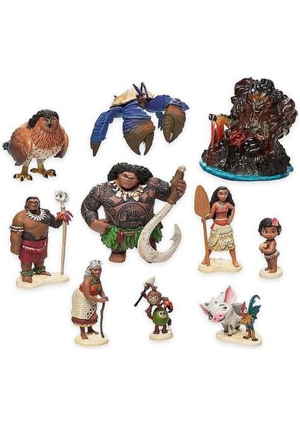 10 Adet Moana Figure Oyuncak Bebekler Çocuklar (Yurt Dışından)