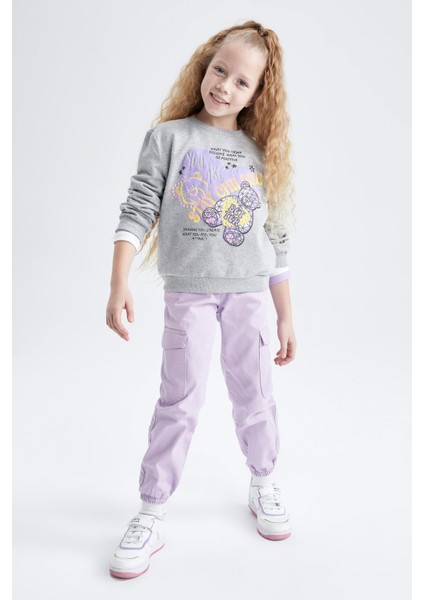 Kız Çocuk Bisiklet Yaka Sweatshirt Z1964A622WN fiyatları
