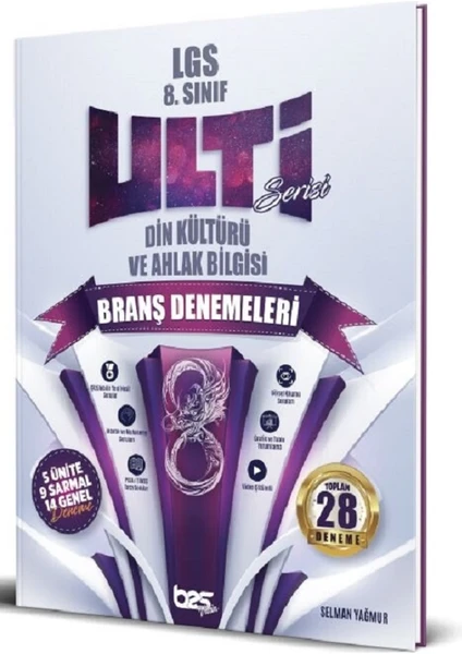 Bes yayınları 8. Sınıf LGS Din Kültürü ve Ahlak Bilgisi Ulti Serisi Denemeleri