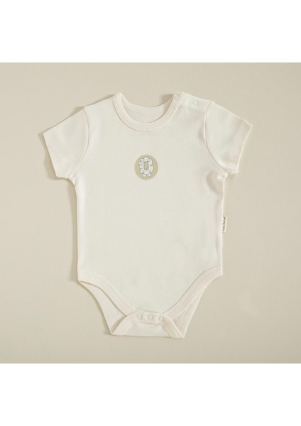 Organic Kısa Kollu Body Ekru