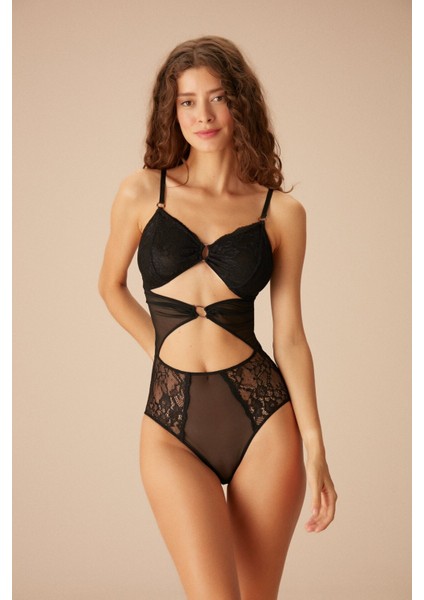 Femme Tül Bodysuit