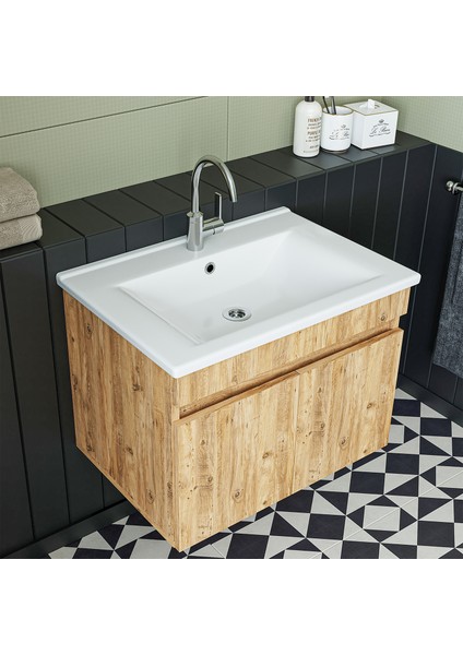 Lavabolu Atlantik Mat Mdf 65 cm Banyo Alt Dolabı fiyatları
