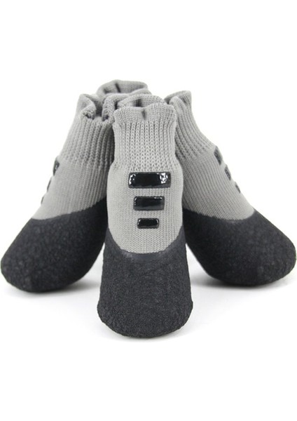 4'lü Pet Ayakkabı Su Geçirmez Kaymaz Köpek Sneakers (Yurt Dışından)