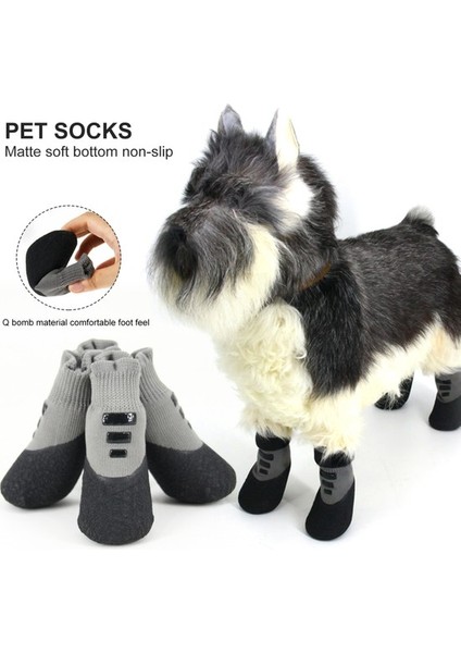4'lü Pet Ayakkabı Su Geçirmez Kaymaz Köpek Sneakers (Yurt Dışından) fırsatları