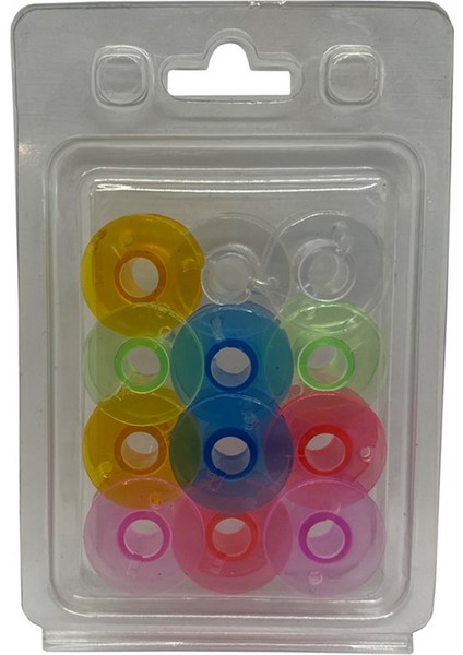 Ev Tipi Aile Dikiş Makinesi Plastik Geniş Masura Renkli / HM2518M 12ADET