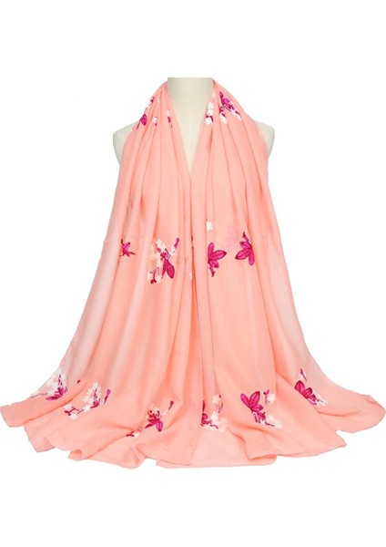 Vintage Halk Nakışlı Eşarp Sanat Pamuk Keten Plaj Şal