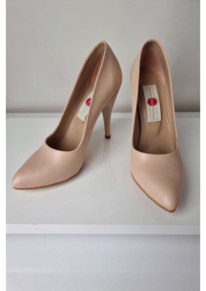 1140 Kadın Stiletto Topuklu Ayakkabı Bej Mat fiyatları