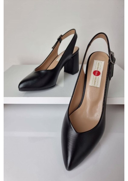 AY52 Bilekten Bağlı Kadın Kalın Topuklu Ayakkabı Siyah fırsatları