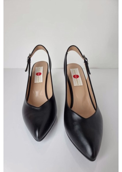 AY52 Bilekten Bağlı Kadın Kalın Topuklu Ayakkabı Siyah indirimleri