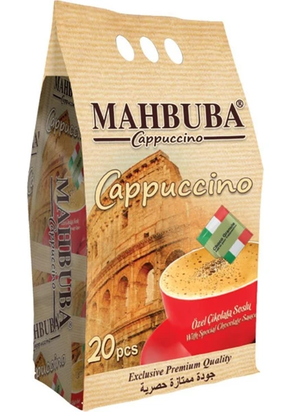 Coffee Çikolata Soslu Bol Köpüklü Granule Cappuccino Hazır Kahve 20x25gr