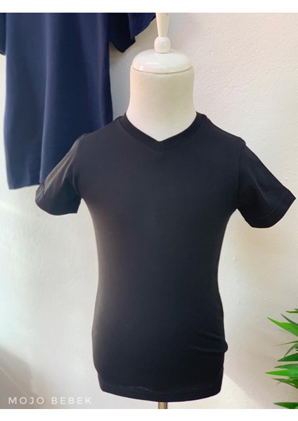 Erkek Çocuk Basic Kısa Kol T-Shirt 9187 Siyah fiyatları