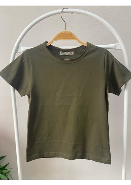 Çocuk Basic Kısa Kol T-Shirt 5203 Haki