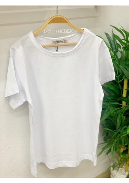 Çocuk Basic Kısa Kol T-Shirt 5203 Beyaz