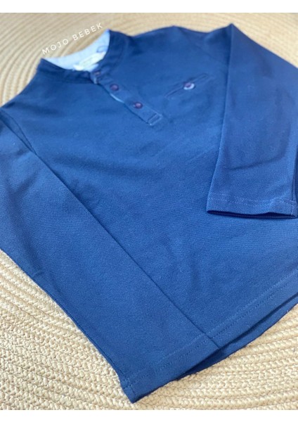 Erkek Çocuk Hakim Yaka Lacoste T-Shirt 0119 Lacivert modelleri