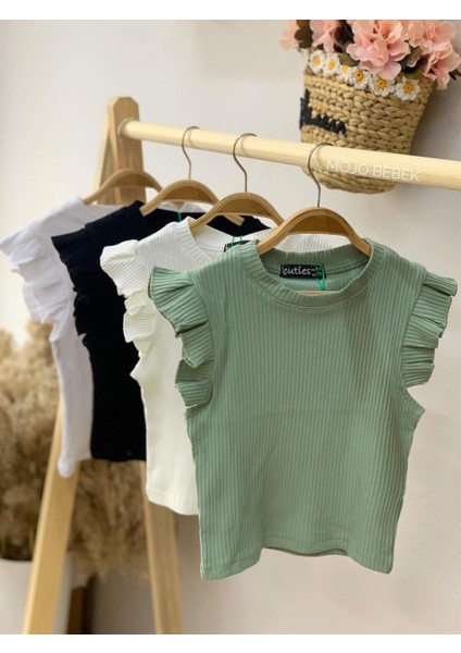 Kız Çocuk Fırfırlı Kaşkorse Kol Detaylı Bluz 3292 Krem fiyatları