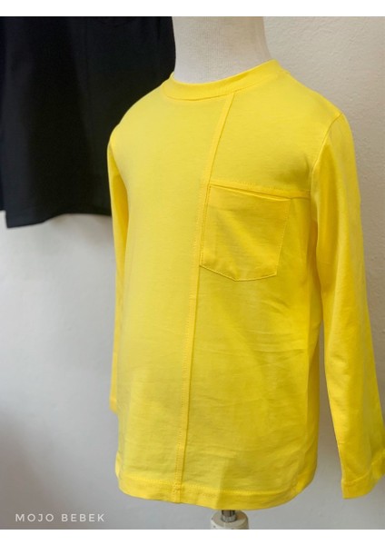 Erkek Çocuk Basic Uzun Kol T-Shirt 1115 Sarı