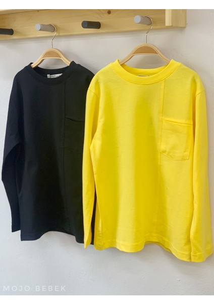 Erkek Çocuk Basic Uzun Kol T-Shirt 1115 Sarı modelleri