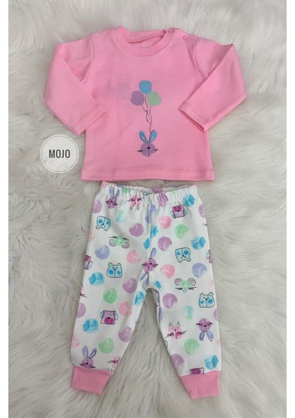 Kız Bebek Animals&balon Figürlü Ikili Takım LG6685 Pembe modelleri