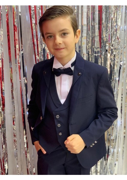 Erkek Çocuk Damatlık Klasik Takım Elbise 20304 Lacivert fiyatları