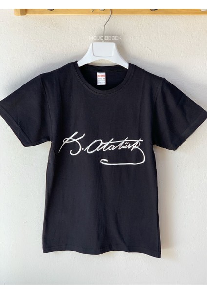 Garson Çocuk Atatürk Imza Baskılı Kısa Kol T-Shirt 2699 Siyah fiyatları