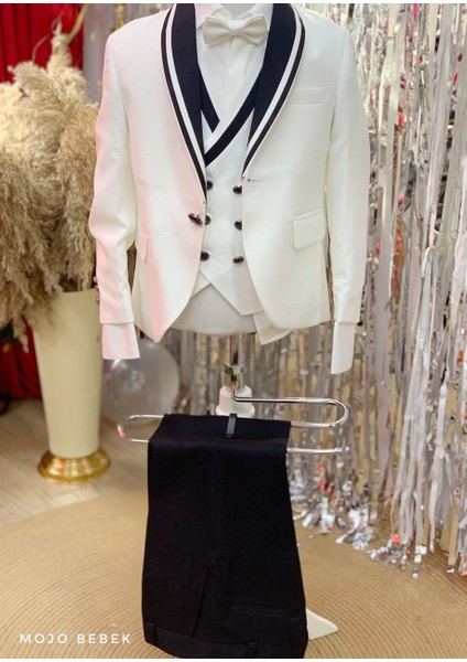 Erkek Çocuk 3-14 Yaş Damatlık Takım Elbise Set 20322 Beyaz fiyatları