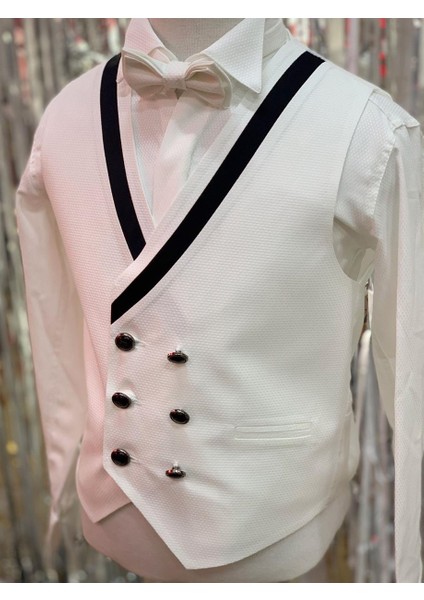 Erkek Çocuk 3-14 Yaş Damatlık Takım Elbise Set 20322 Beyaz fırsatları