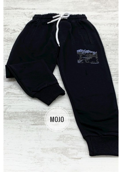 Mojo Erkek Çocuk Baskılı Lastikli Paça Eşofman Altı 2140 Siyah fiyatları
