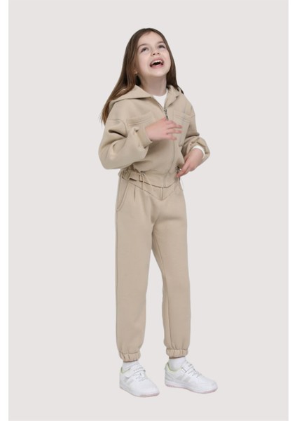 Mojo Kız Çocuk Eşofman Altı 740 Vizon