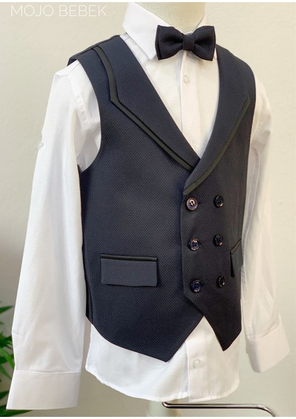 Erkek Çocuk Dokulu Klasik Yelekli Takım 20504 Lacivert fiyatları