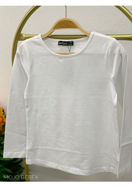 Kız Çocuk Basic Uzun Kol T-Shirt 3090 Beyaz modelleri