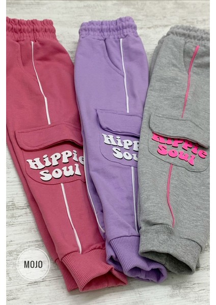 Mojo Kız Çocuk Kargo Cepli Eşofman Altı 623598 Pembe modelleri