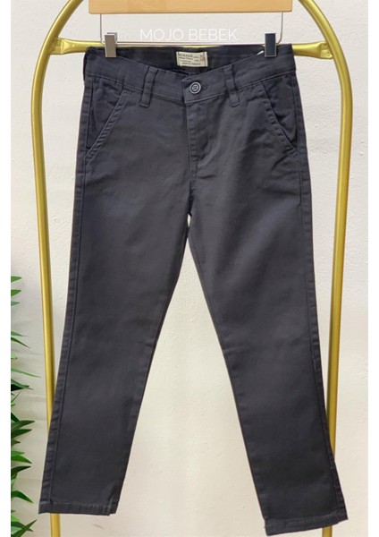 Erkek Çocuk 5-14 Yaş Kanvas Pantolon 5267 Füme