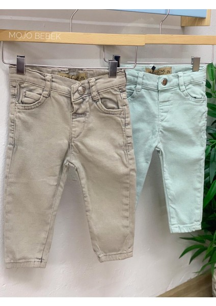Mojo Erkek Bebek Dar Paça Kot Pantolon 15052 Gri