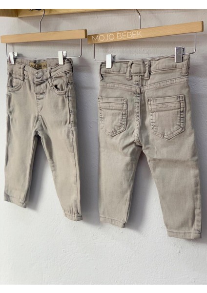 Mojo Erkek Bebek Dar Paça Kot Pantolon 15052 Gri modelleri