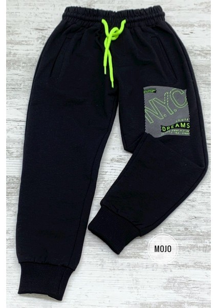 Mojo Erkek Çocuk Nyc Baskılı Lastikli Paça Eşofman Altı 2093 Siyah fiyatları