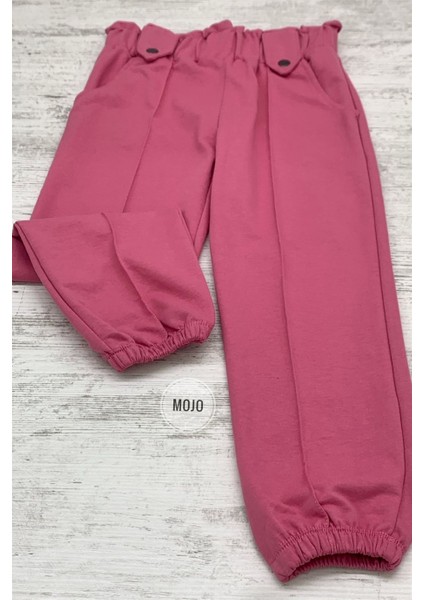 Mojo Kız Çocuk Kemer Detaylı Eşofman Altı 724602 Pembe modelleri