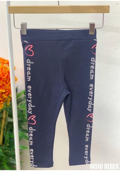 Kız Çocuk Yanları Yazı Detaylı Tayt 51072