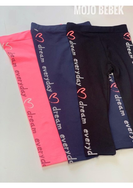 Kız Çocuk Yanları Yazı Detaylı Tayt 51072 fiyatları