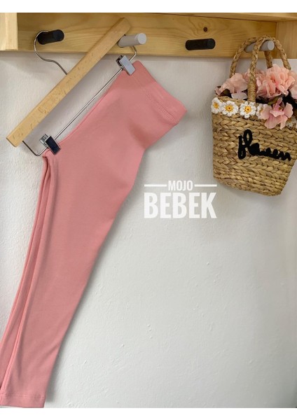 Kız Çocuk Şardonlu Tayt 5173 Pudra fiyatları