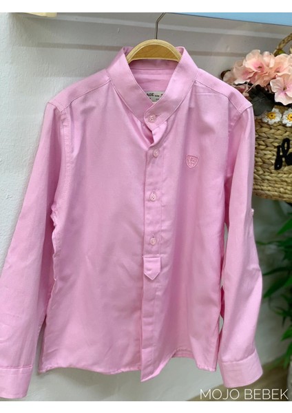 Erkek Çocuk Hakim Yaka Gömlek 3805 Pembe