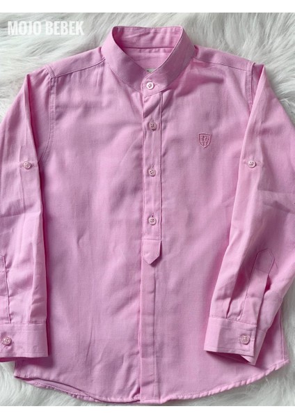 Erkek Çocuk Hakim Yaka Gömlek 3805 Pembe modelleri