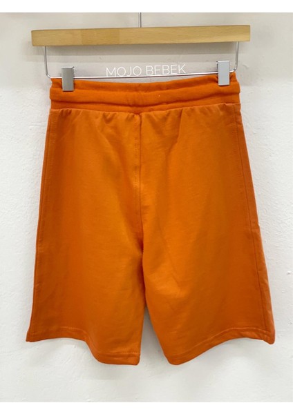 Erkek Çocuk 3-14 Yaş %100 Pamuk Penye Şort 4054 Kiremit fiyatları