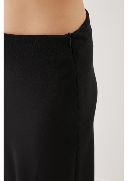 Yanı Fermuarlı Midi Boy Etek fiyatları