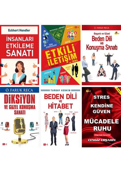 Iletişim - Kişisel Gelişim Seti - 6 Kitap - Başarı, Motivasyon, Stres, Cengiz Erşahin, Ö.faruk Reca