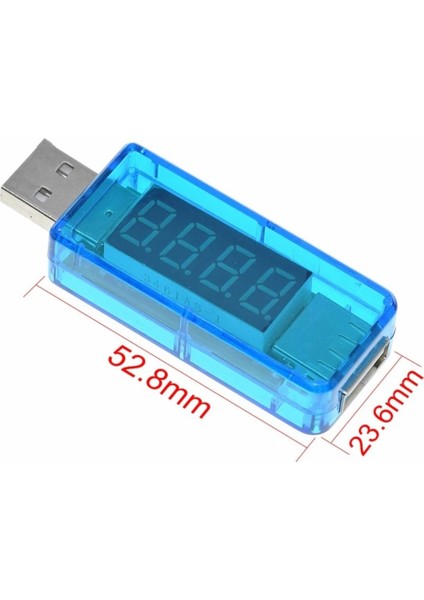 LED Göstergeli USB Tester - USB Voltmetre, Ampermetre