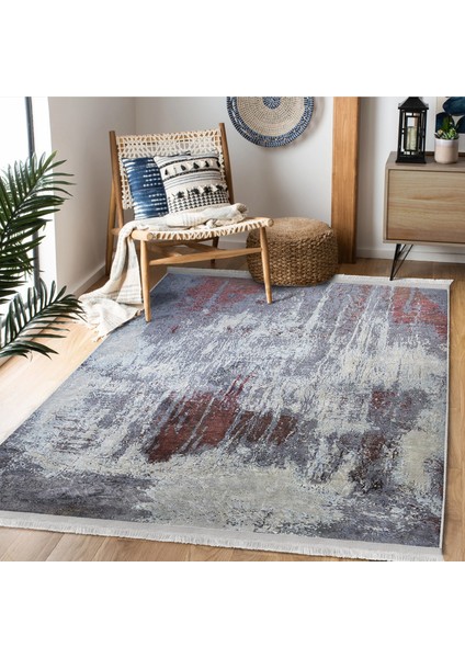 Renkli Zeminde Halı Motifli Modern Desenli Eskitme Motifli Klasik Salon & Oturma Odası Koridor & Antre Dijital Baskılı Makinede Yıkanabilir Kaymaz Taban Saçaklı Halı indirimleri