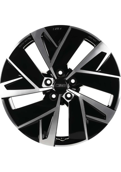 Cms-1340-01 7.5X19"-5X114.3 ET45 67.2 Diamond Black Gloss Jant (4 Adet)