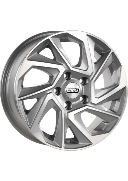 Cms-979-05 6.5X15"-4X108 ET38 67.2 Diamond Racing Silver Jant (4 Adet)