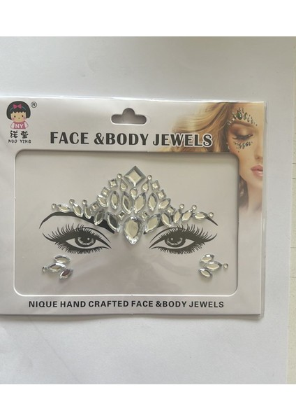 Face Gems Yüz Süsleme Taşı Vücut Kristali Model 14